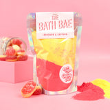 The Bath Bae Rhubarb and Custard Bath Bomb Soak Dust