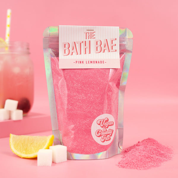 The Bath Bae Pink Lemonade Bath Bomb Sparkle Dust
